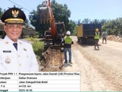 Kabar Gembira.. Jalan Berkat KM 8–16 Diperbaiki Lewat Program Inpres, Bupati Bistamam: Terima Kasih PUPR dan BPJN Riau