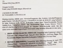 Polres Rohil Benarkan Eks DPRD Rohil Risben Dilaporkan Terkait Dugaan Penyerobotan Dan Pengrusakan Sawit