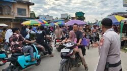 Polsek Kubu Turun Amankan Pasar Ramadhan Jelang Berbuka Puasa