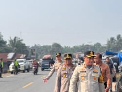 Kapolres Rohil Bersama PJU Pantau Arus Balik Lebaran, Pastikan Lalu Lintas Aman dan Lancar