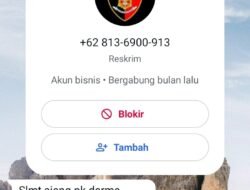 Alamak..Nama Kasat Reskrim Polres Rohil Dicatut OTK, Masyarakat Dan Pengusaha Diminta Waspada