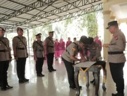Sertijab Polres Rohil: Ini Daftar Nama-Nama Perwira Yang Berganti Jabatan