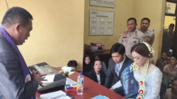 Ditengah Jalani Proses Hukum, Tahanan Polsek Pujud Melangsungkan Janji Suci Nikah