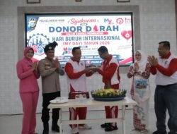 Peringati May Day, Polres Rohil Gelar Syukuran,Donor Darah Dan Bakti Sosial