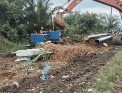 Warga Pasir Putih Rohil Potes Proyek Galian Pipa Gas PHR Rusak Tanaman Warga Tanpa Ganti Rugi