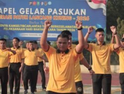 Semarak HUT Bhayangkara ke-80: Polres Rohil Gelar Olahraga Bersama dan Bagi 20 Paket Sembako