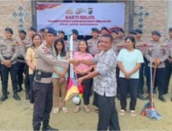 Sambut HUT Bhayangkara ke‑80: Brimob Riau Gelar Bakti Religi, Serahkan Bantuan Pembangunan ke Gereja GKJB Simpang Menggala