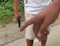 Viral Ditiktok! Video Pelaku Penodongan Dengan Senpi Akhirnya Diamankan Oleh Unit Reaksi Cepat RAGA Satreskrim Polres Rohil