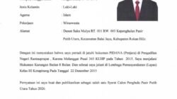 Muhammad Ali Sampaikan Pernyataan Riwayat Pidana