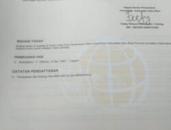 Sertifikat BPN 2026 Atas Nama Bungsen Penuh Kerancuan: Asal-Usul Diduga Palsu Ada Apa Dengan BPN Batu Bara